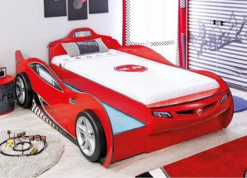 CARBED Кровать-машина Coupe с выдвижной кроватью Red 20.03.1306.00 в Усть-Тарке - ust-tarka.mebel54.com | фото