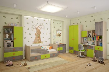 Детская комната Пуговка в Усть-Тарке - ust-tarka.mebel54.com | фото