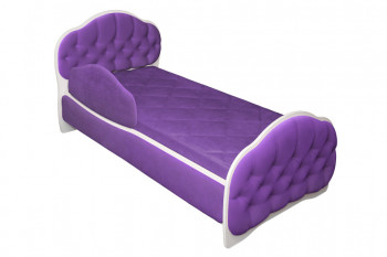 Кровать 160 Гармония 32 Фиолетовый (мягкий бортик) в Усть-Тарке - ust-tarka.mebel54.com | фото