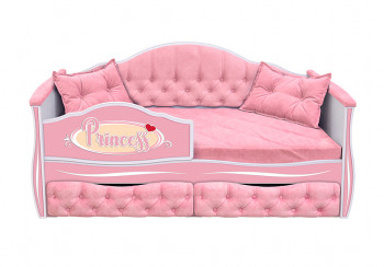 Кровать 160 серии Иллюзия 2 ящика 15 Бледно-розовый (подушки) в Усть-Тарке - ust-tarka.mebel54.com | фото