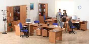 Мебель для персонала Альфа 61 Ольха в Усть-Тарке - ust-tarka.mebel54.com | фото