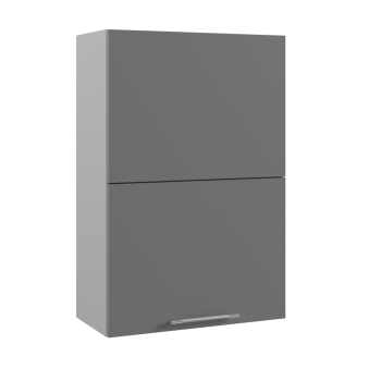 Ройс ВПГПМ 600 Шкаф верхний высокий Blum Aventos HF (Графит софт/корпус Серый) в Усть-Тарке - ust-tarka.mebel54.com | фото